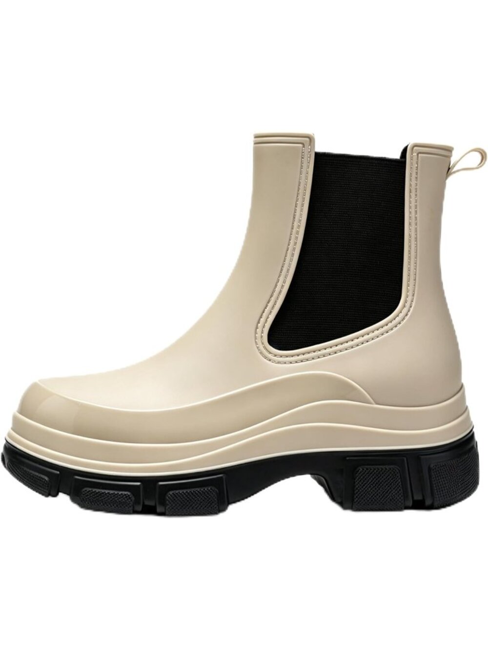 Women’s Khaki Ankle Rain Boots Mid Calf Garden Slip Resistant Boots Pull‑On